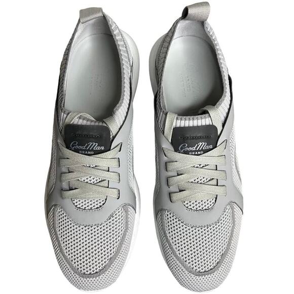 Good Man Brand NIB Knit Trainers Gray Size 12 Made in Italy MSRP $298